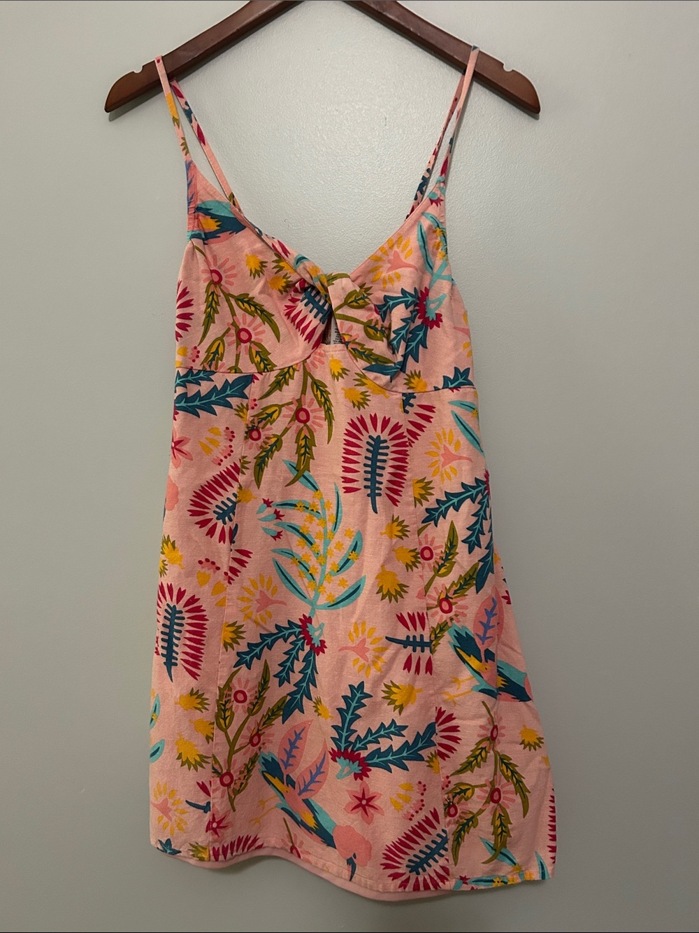 Jessica Simpson Pink Floral Print Slip Dress
